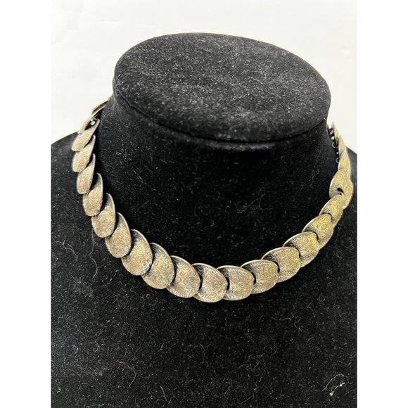 1950s Vintage Napier Necklace Stars and Scrolls Napier Disc Necklace Celestial J - Picture 1 of 6